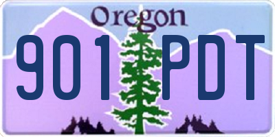 OR license plate 901PDT