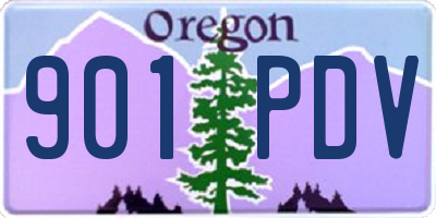 OR license plate 901PDV