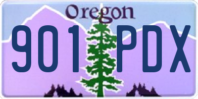 OR license plate 901PDX