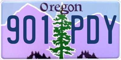 OR license plate 901PDY