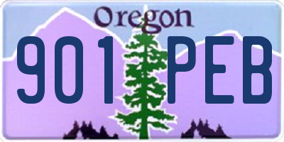 OR license plate 901PEB