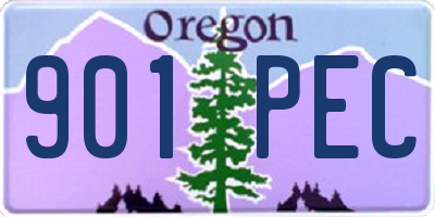 OR license plate 901PEC