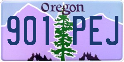 OR license plate 901PEJ