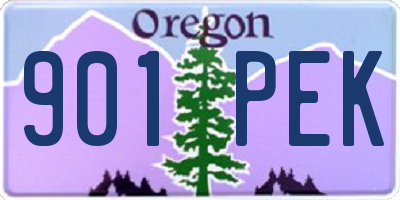 OR license plate 901PEK