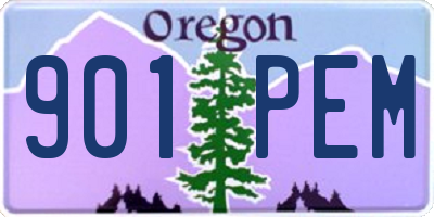OR license plate 901PEM