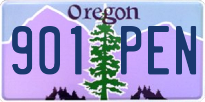 OR license plate 901PEN