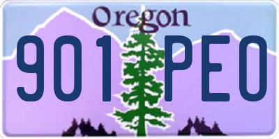 OR license plate 901PEO