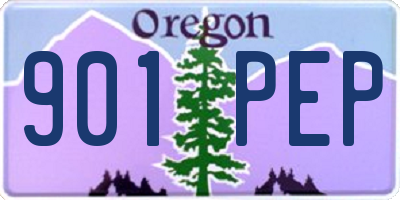 OR license plate 901PEP