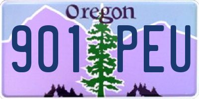 OR license plate 901PEU