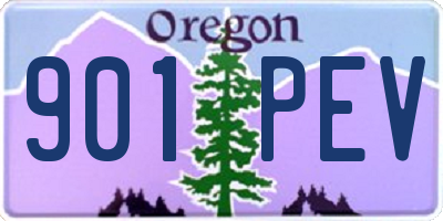 OR license plate 901PEV