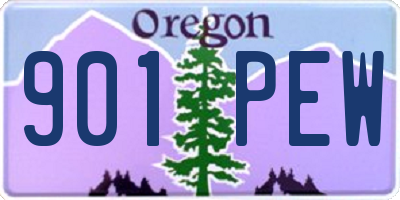 OR license plate 901PEW
