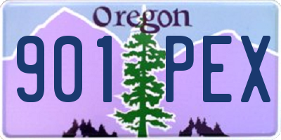OR license plate 901PEX
