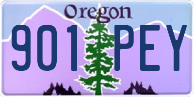 OR license plate 901PEY