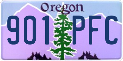 OR license plate 901PFC