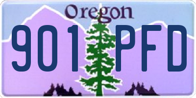 OR license plate 901PFD