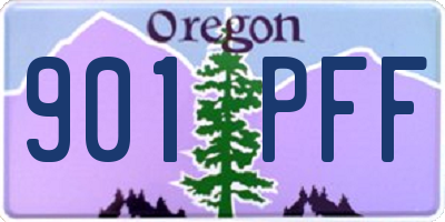 OR license plate 901PFF