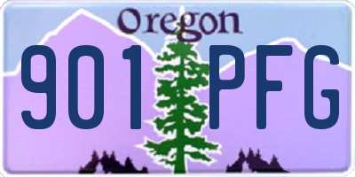 OR license plate 901PFG