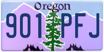 OR license plate 901PFJ