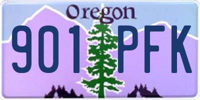 OR license plate 901PFK