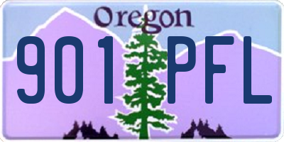 OR license plate 901PFL