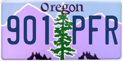 OR license plate 901PFR