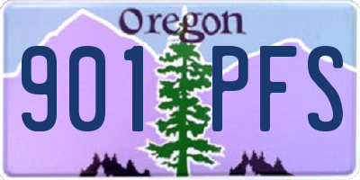 OR license plate 901PFS