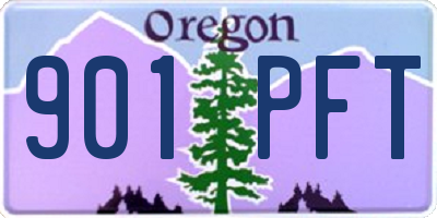 OR license plate 901PFT