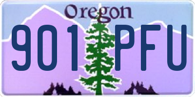 OR license plate 901PFU