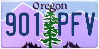 OR license plate 901PFV