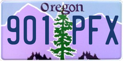OR license plate 901PFX