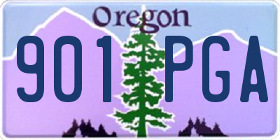 OR license plate 901PGA