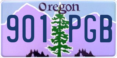 OR license plate 901PGB