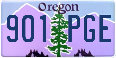 OR license plate 901PGE