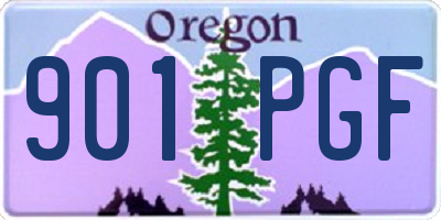 OR license plate 901PGF