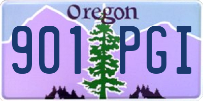 OR license plate 901PGI