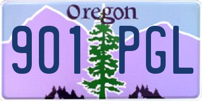 OR license plate 901PGL