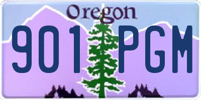 OR license plate 901PGM