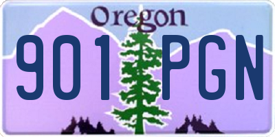 OR license plate 901PGN