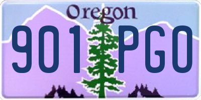 OR license plate 901PGO