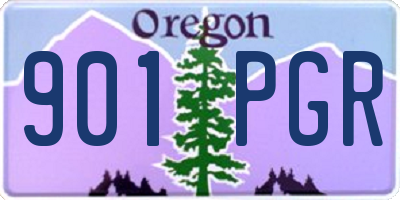 OR license plate 901PGR