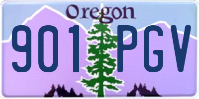 OR license plate 901PGV