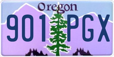 OR license plate 901PGX