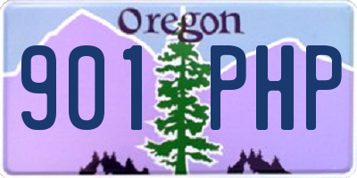 OR license plate 901PHP