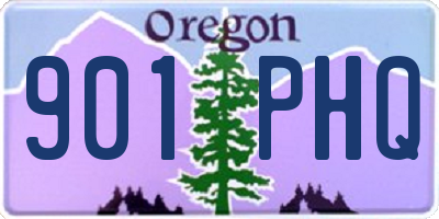 OR license plate 901PHQ