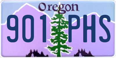 OR license plate 901PHS