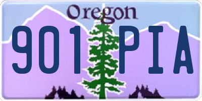OR license plate 901PIA