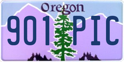 OR license plate 901PIC