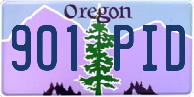 OR license plate 901PID