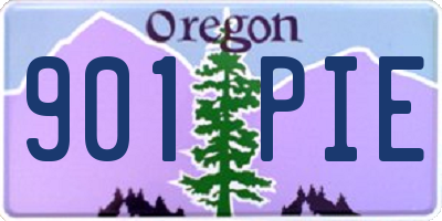 OR license plate 901PIE