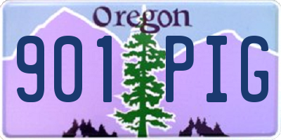 OR license plate 901PIG